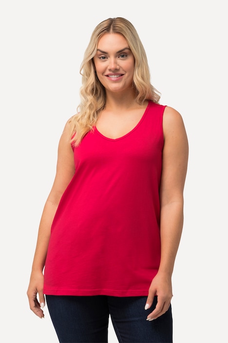 V-Neck Classic Fit Cotton Tank