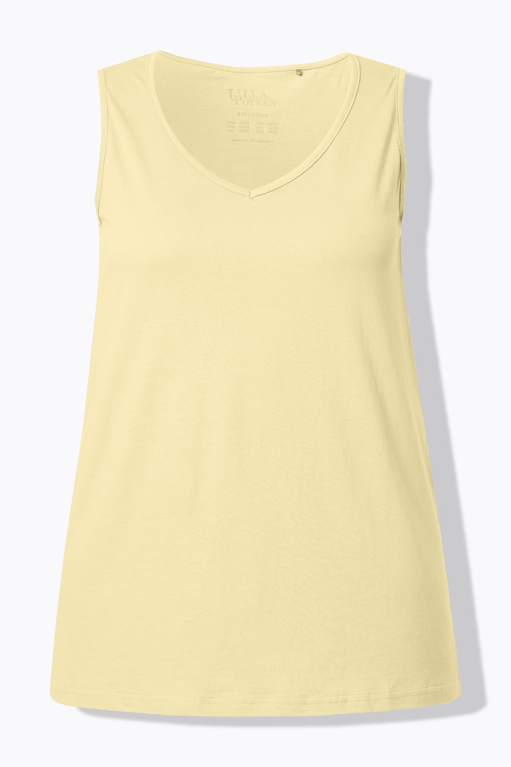 Stora storlekar Topp, Dam, beige, storlek: 58/60, Bomull, Ulla Popken