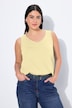Top, dekolt w serek, klasyczny krój, bez rękawów