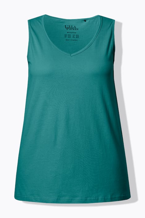 Top, V-hals, classic, mouwloos