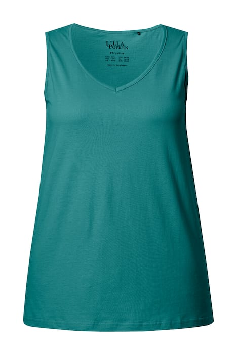 Top, výstřih do V, Classic střih, bez rukávů