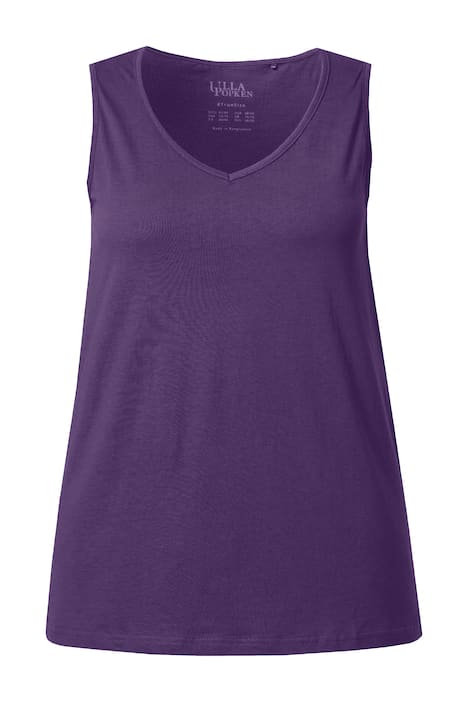 Top, výstřih do V, Classic střih, bez rukávů