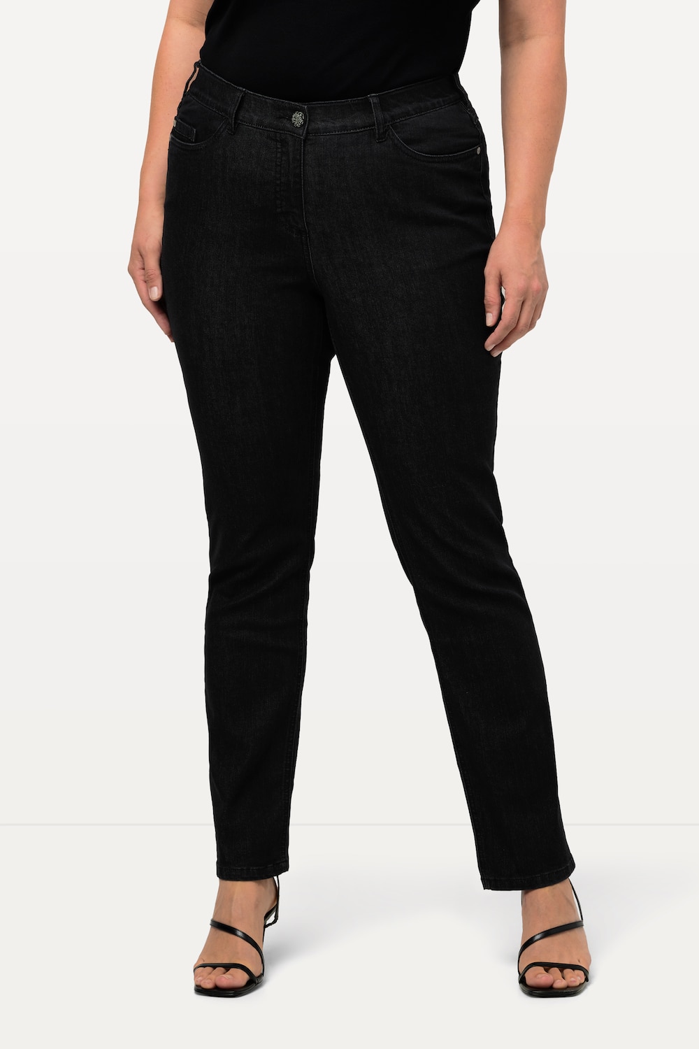 Große Größen Jeans Sammy, Damen, schwarz, Größe: 124, Baumwolle/Polyester/Viskose, Ulla Popken