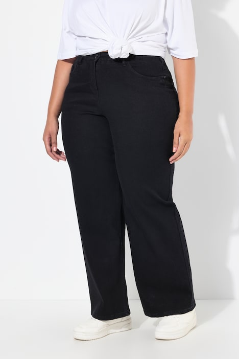 Mary Fit Wide Leg Stretch Jeans