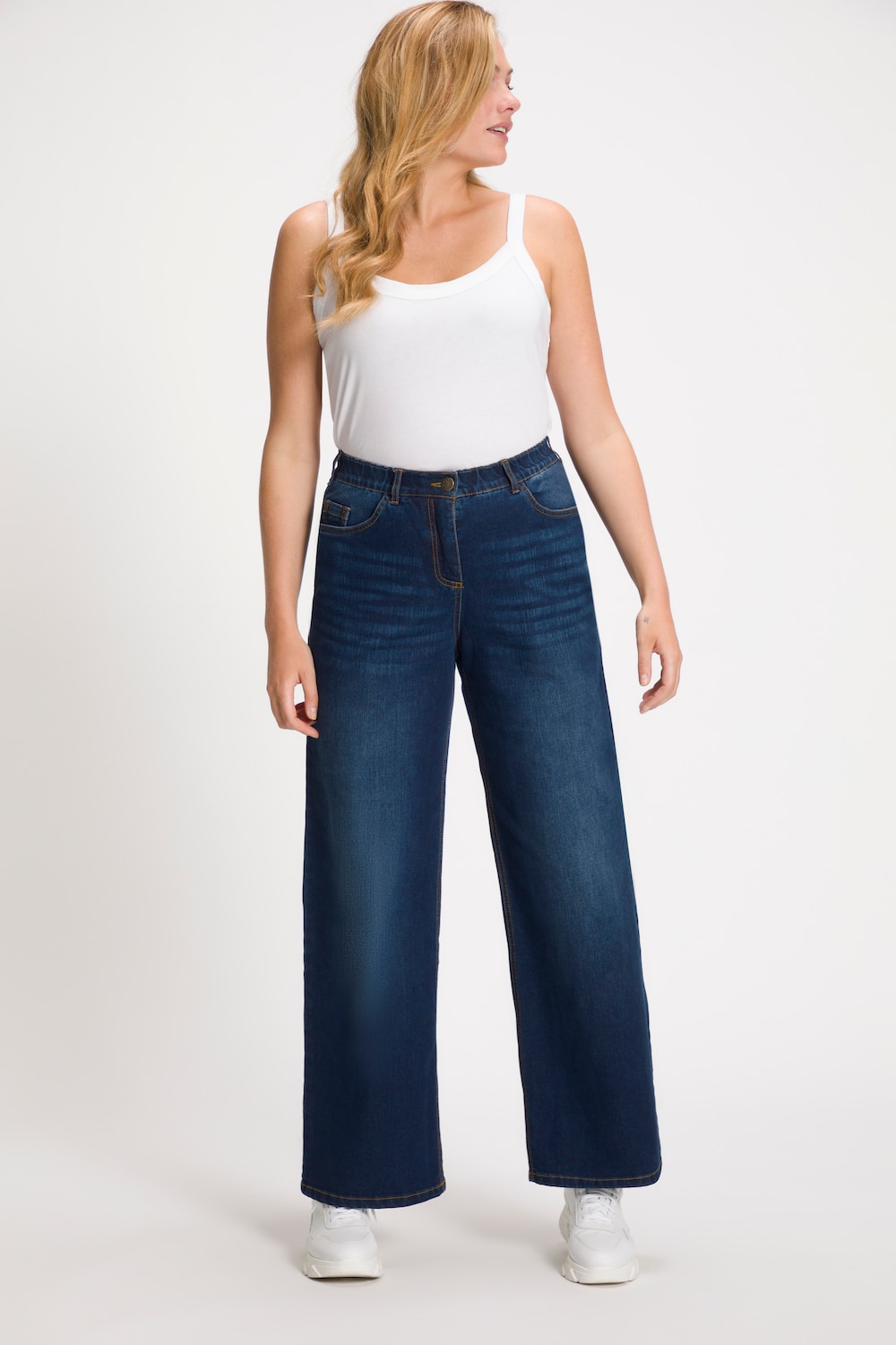 Grote Maten jeans Mary, Dames, blauw, Maat: 28, Katoen/Polyester/Viscose, Ulla Popken