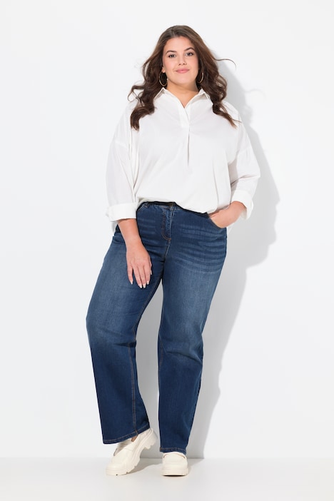 Jeans Mary, wijde pijpen, 5-pocket model, comfortabele tailleband