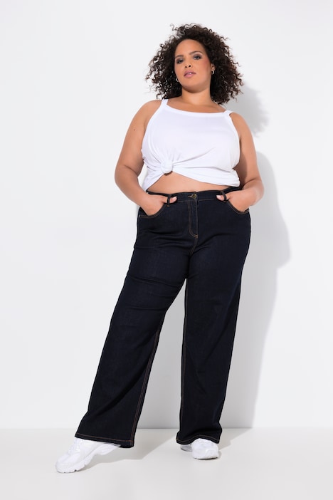 Mary Fit Wide Leg Stretch Jeans