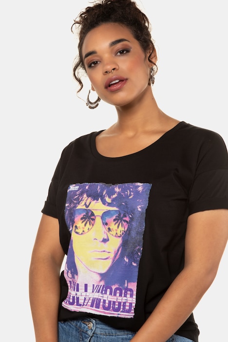 Jim Morrison Round Neck Oversized Fit Cotton Tee | T-Shirts | Tops