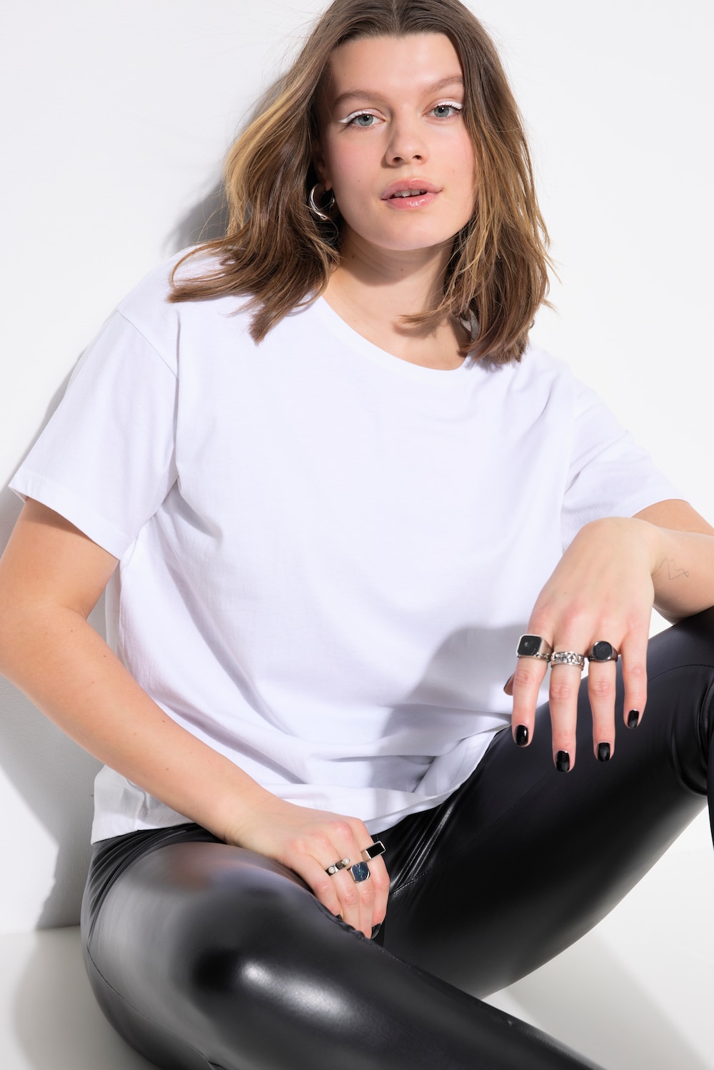 Basic-Shirt, relaxed, überschnittene Schultern
