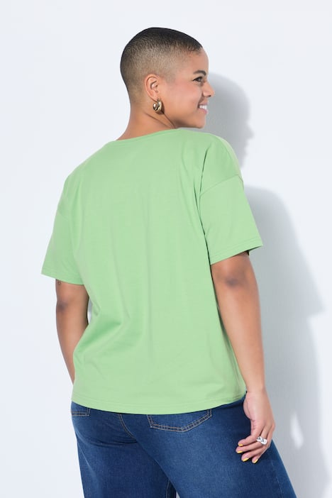 Basic-Shirt, Relaxed Shape, überschnittene Schultern