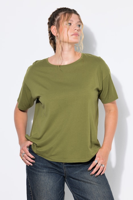 T-shirt Basic, coupe relaxed à épaules basses