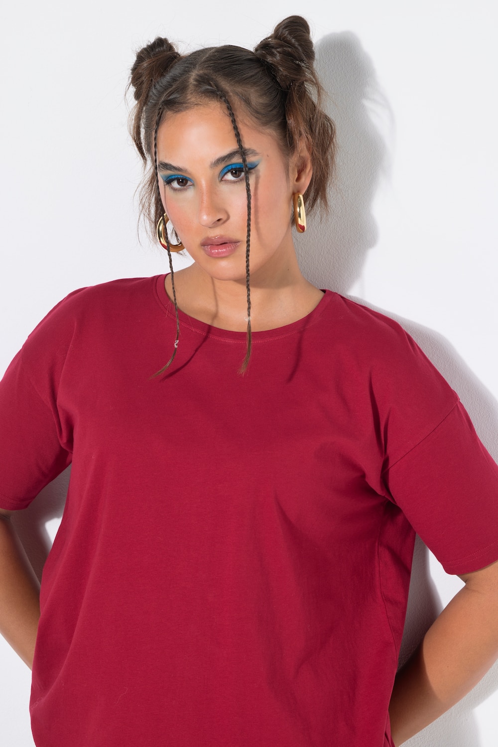 Basic-Shirt, Relaxed Shape, überschnittene Schultern