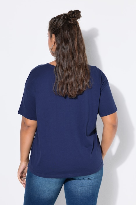 T-shirt, relaxed, basic, oversized schouders
