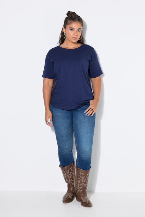 T-shirt, relaxed, basic, oversized schouders