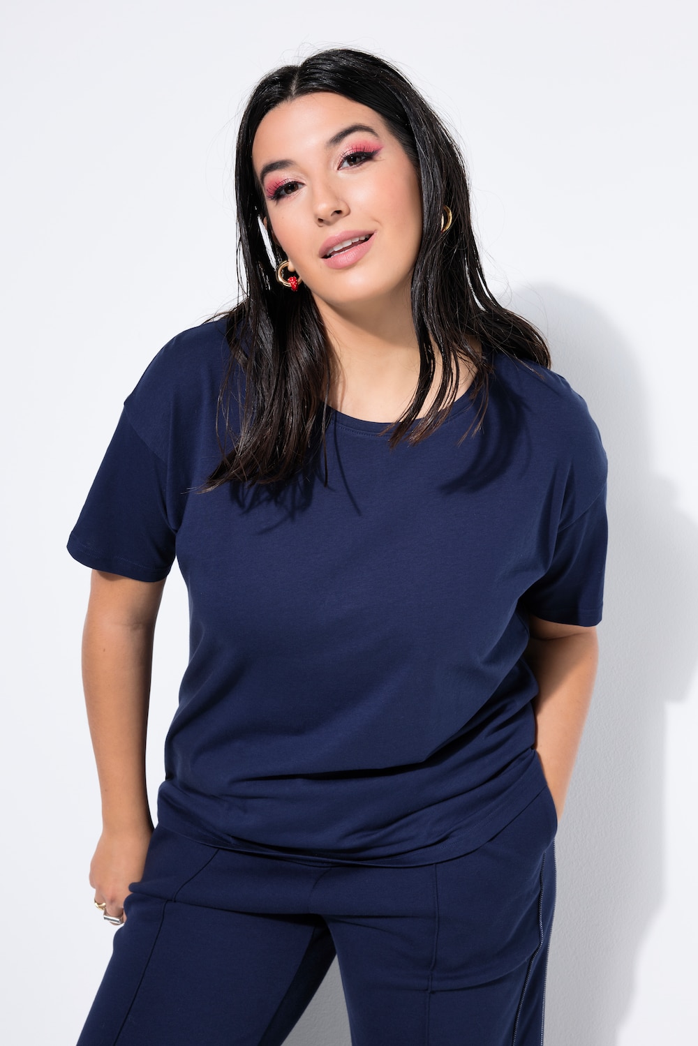 Basic-Shirt, Relaxed Shape, überschnittene Schultern