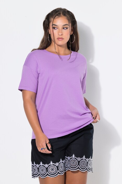 T-shirt, relaxed, basic, oversized schouders