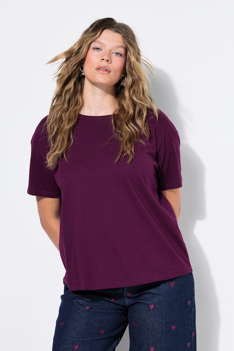 T-shirt Basic, coupe relaxed à épaules basses