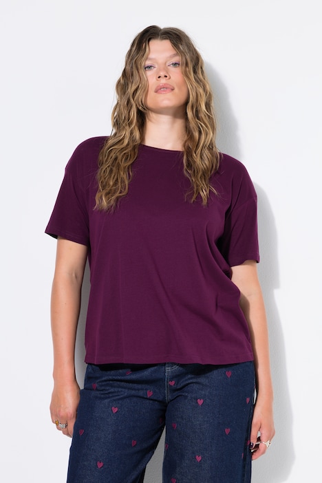 Basic-Shirt, Relaxed Shape, überschnittene Schultern