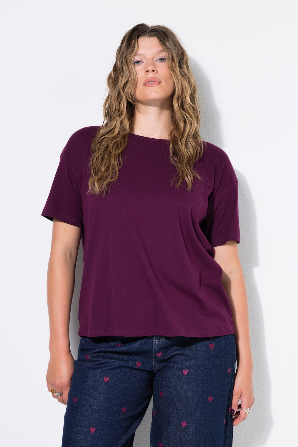 Basic-Shirt, Relaxed Shape, überschnittene Schultern