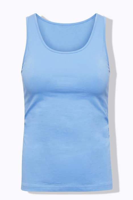 Basic-Top, weiter Ausschnitt, Stretchjersey