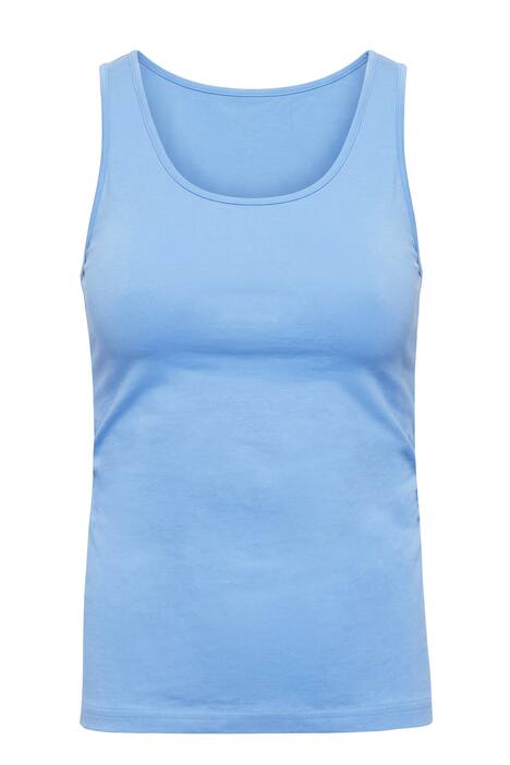 Basic top, široký výstřih, streč žerzej