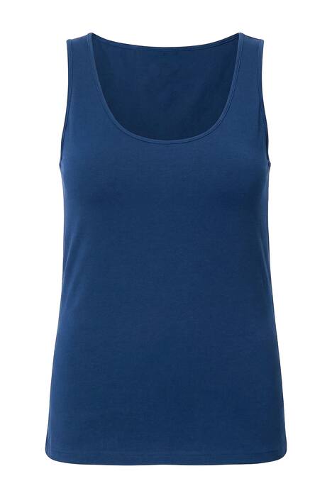 Basic top, široký výstřih, streč žerzej