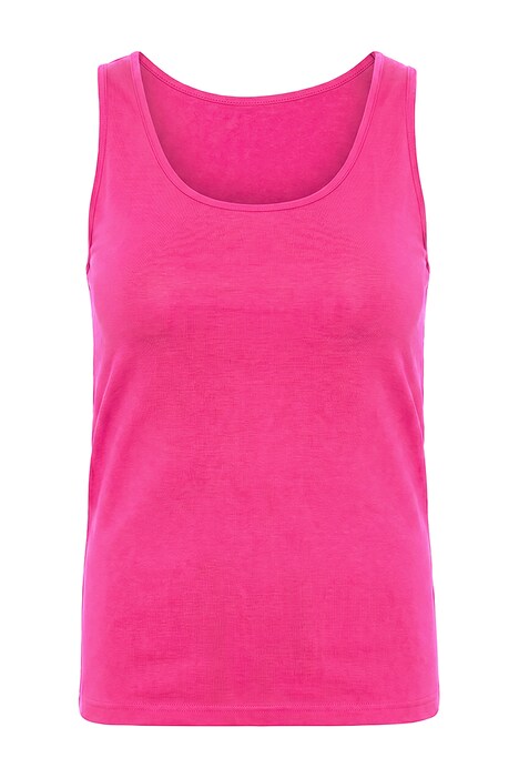 Basic top, široký výstřih, streč žerzej