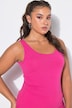Basic Scoop Neck Cotton Stretch Tank Top