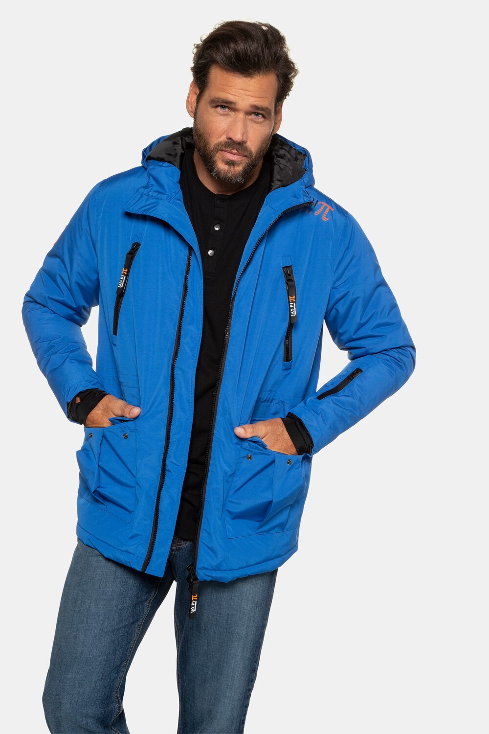 Grote Maten ski-jack, Heren, blauw, Maat: XL, Polyester, JP1880