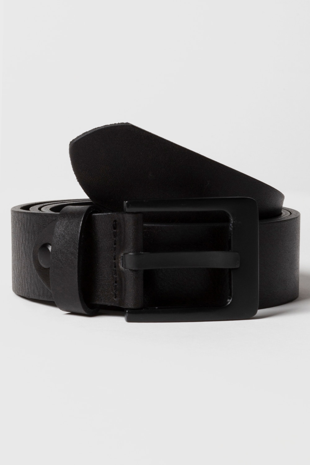 leren riem, echt rundleer, metalen gesp
