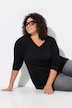 Shirt, V-Ausschnitt, Relaxed, Langarm