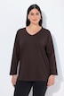 Shirt, V-Ausschnitt, Relaxed, Langarm