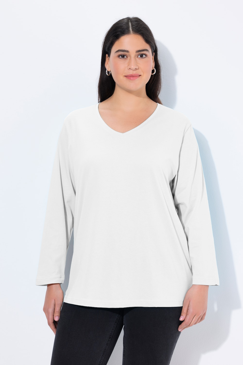 Große Größen Shirt, Damen, weiß, Größe: 58/60, Baumwolle, Ulla Popken
