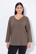 Shirt, V-Ausschnitt, Relaxed, Langarm