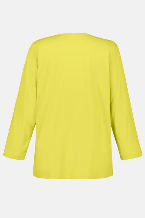 Shirt, V-Ausschnitt, Relaxed, Langarm