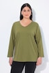 Shirt, V-Ausschnitt, Relaxed, Langarm