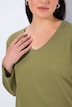 Shirt, V-Ausschnitt, Relaxed, Langarm
