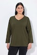 Shirt, V-Ausschnitt, Relaxed, Langarm