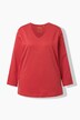 Shirt, V-Ausschnitt, Relaxed, Langarm