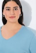 Shirt, V-Ausschnitt, Relaxed, Langarm