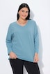 Shirt, V-Ausschnitt, Relaxed, Langarm