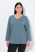 Shirt, V-Ausschnitt, Relaxed, Langarm