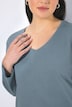 Shirt, V-Ausschnitt, Relaxed, Langarm