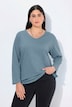 Shirt, V-Ausschnitt, Relaxed, Langarm