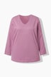 Shirt, V-Ausschnitt, Relaxed, Langarm