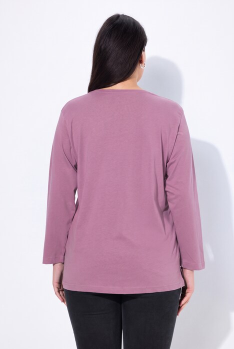 Shirt, V-Ausschnitt, Relaxed, Langarm
