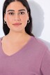 Shirt, V-hals, relaxed, lange mouw