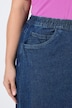 Jeans-Rock, ausgestellt, Elastikbund
