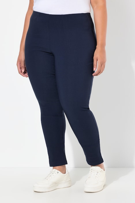 Pantalon en tissu bengaline stretch. Modèle Sienna. Jambe slim et taille élastique