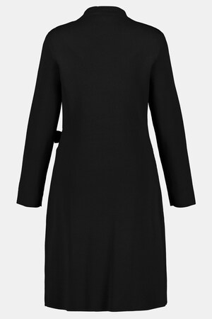 Duże rozmiary Sukienka z dzianiny, damska, czarna, rozmiar: 54/56, wiskoza/nylon, Ulla Popken